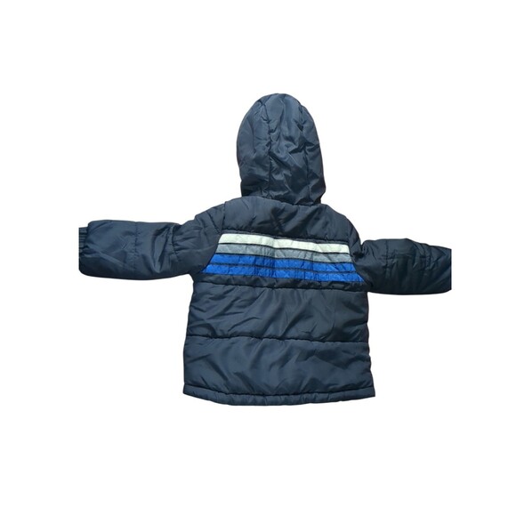 London Fog Boy's Toddler Blue Puffer Coat With Hood  Size 2T - Picture 5 of 11